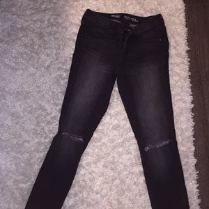 Black ripped jeans!